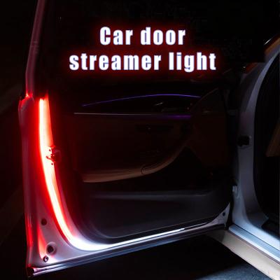 China Car Opening Door Warning Light Silicon Led Security Anti-Collision Flash Lights Waterproof LED Strip Welcome Strobe Lights Flash Lamp for sale