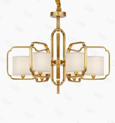 China Unique Professional Art Manufacturer Copper Chandelier Living Room Modern Bedroom Chandelier for sale