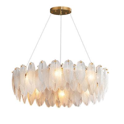 China Modern Rima Unique Art Lighting Ostrich Home Fancy Light Feather Decoration Pendant Lamp For Wedding for sale