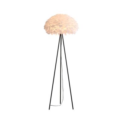 China Decoration Rima Lighting Corner Floor Standing Feather Lamp For Home Decoration for sale