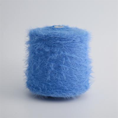 China No Shedding Knitted Jumper Scarf Hat Without Shedding 100% Nylon Fancy Yarn for sale