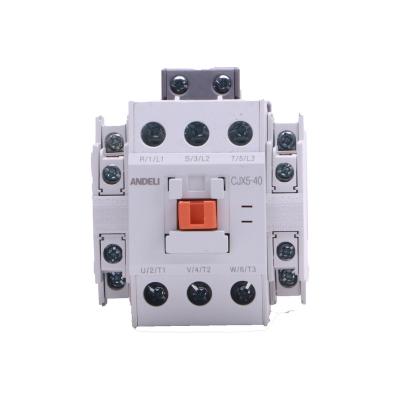 China ANDELI CJX5-40 40A 380V/220V Magnetic AC Contactor Price CJX5-40 for sale