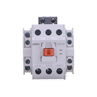 China ANDELI CJX5-32 locks c10 mcb china manufacturer malaysia 30a amps electronic AC contactor timer magnetic earth CJX5-32 for sale