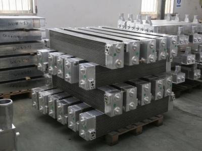 China oil heat exchanger with aluminum bar plate construction for industry application for sale