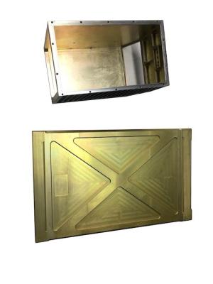 China Vacuum Brazed Copper Water Cooling Plate for liquid cooling solutions for sale