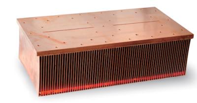 China Custom Copper Finned heat sink for Solar Power Cooling, Wind Power Generation Cooling System for sale