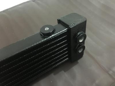 China Aluminum tube fin oil cooler for motorcycle aftermarket engine cooling for sale