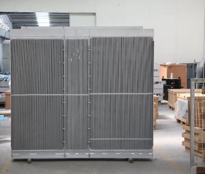 China Bar plate intercooler aluminum plate fin air to air heat exchanger with heavy duty design for sale