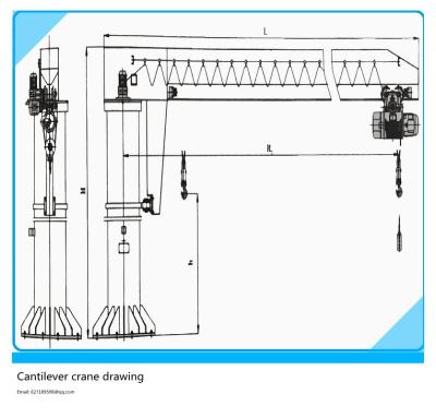 China BZ1T cantilever crane, cantilever crane for lifting materials, rotary crane and fixed column crane for sale