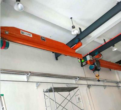 China 2T Span 12m Suspended Single Girder Eot Crane Remote Control Single Speed,Electric hoist suspension crane for sale