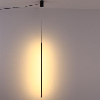 China Modern Linear LED Chandelier Creative Living Room With US Plug Wire for sale