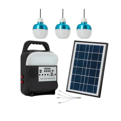 China Off Grid Energy Power Bank Generator Kit Small Portable Home Solar Led Light Bulb System for sale