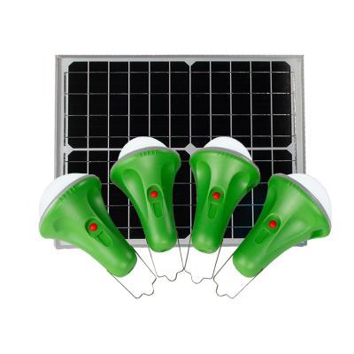 China Portable Solar Residential Light 8000mah Battery Lights Solar Panel light 4lamps SRE-99G-4 for sale