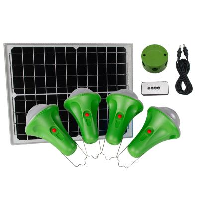 China OEM 25W 4PCS Mini Rechargeable Solar Bulb 5 Working Modes for sale