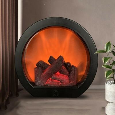 China Fireplace Power Decoration LED Flame Lights Firewood Simulation Desktop for sale