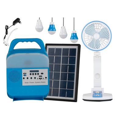 China Lithium Battery Solar MP3 Mini Home Lighting System With Radio for sale