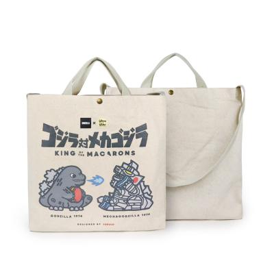 China Eco-friendly Reusable Recycled Custom Printed Canvas Log Tote Bag Cotton Letter Logo Gift Bag for sale