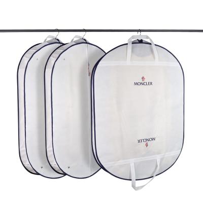 China Non Woven White Foldable Waterproof Garment Storage Garment Cover Bags for sale