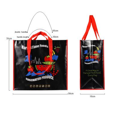 China Professional Eco-friendly Laminated Non Woven Reusable Bag Handbag New Reusable Shopping Bag for sale