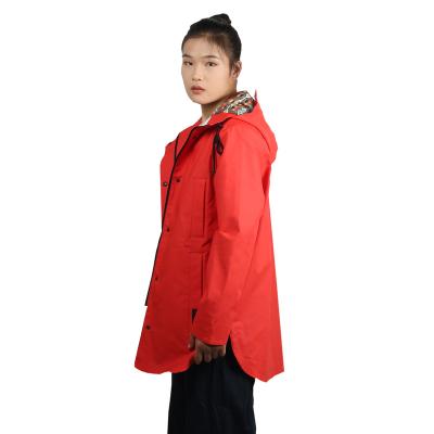 China Waterproof Ladies skiing waterproof raincoat Fashion hiking camping adventure warm coat windproof angling jacket PU coating OEM minimalism for sale