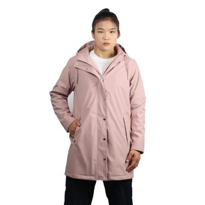 China Single-person Rainwear High frequency hot pressing Outdoor waterproof raincoat Fashion hiking camping adventure warm coat PU windproof jacket for sale