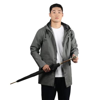 China Polyester/taffeta Men's Outdoor waterproof raincoat Fashion hiking camping adventure warm coat windproof jacket top PU coating OEM Wholesale order for sale