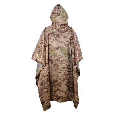 China Acidproof Wholesale outdoor riding mountaineering poncho camouflage multifunctional one-piece bionic waterproof raincoat jungle hunting for sale