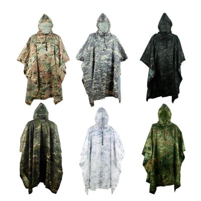 China Breathable Outdoor waterproof raincoat seamless  warm coat angling Wholesale order Covert bionic Ghillie suit cloak camouflage raincoat OEM for sale