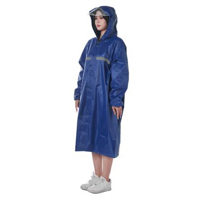 China Single-person Rainwear hot selling pvc raincoat custom logo motorcycle  lightweight rain coat for adults waterproof poncho raincoat for sale