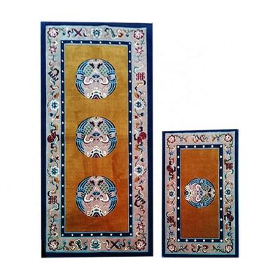 China Handmade 100% Muslim Tibetan Slip Wool Kitchen Bathroom Prayer Living Room Non Pray Carpet for sale