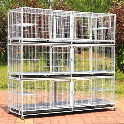 China Universal Stackable Crate Deluxe Cat Rabbit Bird Breeding Dog Cage Mesh Bird Animal Cage Pigeon Canary Breathable Multi Space Pet Display Wire for sale