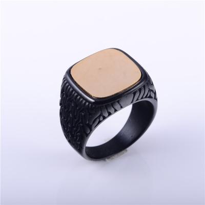 China Casual/Sporty Engraved Stainless Steel Ring For Men for sale