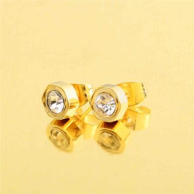 China Casual/Sporty Design Diamond Fashion Gold Geometric Full Earrings for sale