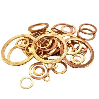 China Building Material Shops Factory Price Copper Flat Thrust Washer Washer Spacer for sale