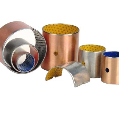 China Building Material Stores Factory DX Bushing Wholesale Steel Bearing Frontier Lubricating Oilless Metal Bushing PTFE POM Bush Oil Sliding Pap for sale