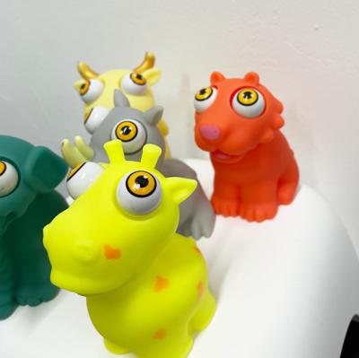 China Eco-Friendly Material Decompression Squeeze Person Toys Pops Eyes Doll Relaxation Exhaling Toy Funny Cartoon Animal Joke Squeeze Antistress For Kids for sale