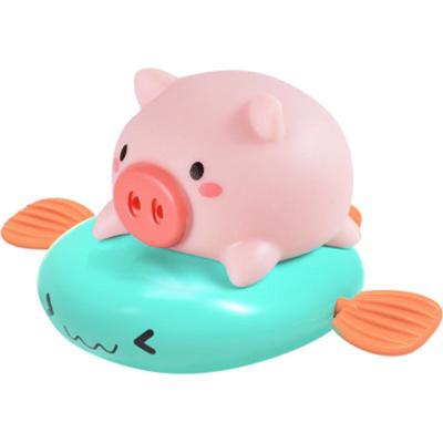 China Baby Plastic Pig ABS Animal Wind-Up Bath Toys Pool Water Play Piglet Tower Turtle Turtle Bath Toy Bathroom Toys for sale