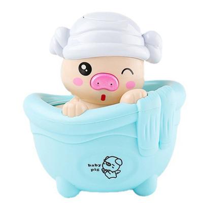 China Amazon Hot-selling Educational Summer Toys Baby Shower Water Spray Plastic Animal Bath Toy Piggy Pig Shower Toy for sale