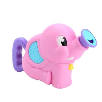 China Wholesale Water Tool Spray In Running Baby Shower Toy Hand Water Pump Toy Elephant Shape Bath Game For Kids for sale