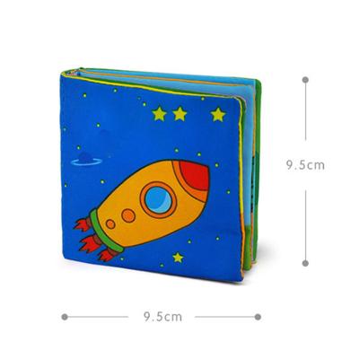 China Eductional Preschool Toys Safety Cloth Learning Fruit Vegetable Enlightenment Knowledge Baby Palm Book Animal Toys for sale