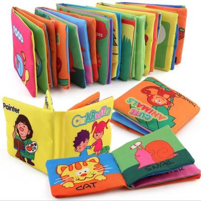 China Gifts Soft Tissue Book For Babies Baby First Non-Toxic Soft Tissue Book Set Infants Wrinkled Books Early Learning Toys For Toddlers for sale