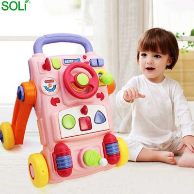 China Factory Wholesale Activity Plastic Walker Baby Toys Toddler Walker With Wheels Music Infant Walker for sale