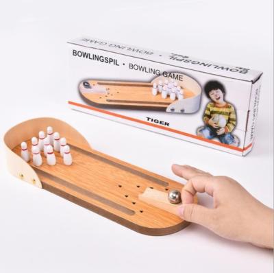 China Have fun playing games with your family indoor portable and Mini Wooden Bowling for Table games and educational toys for kids for sale