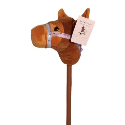 China Ride On Toy Hot Sell Christmas Gift OEM ODM Baby Horsehead Stuffed Animal Children Wooden Kids Play Hobby Horse Stick for sale