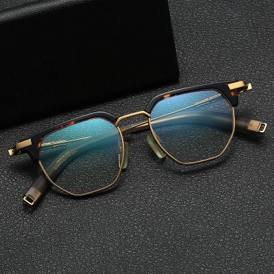 China Shenzhen Factory Acetate Frames High Quality Optical Eyewear Glass Fashion Eyewear And Titanium for sale