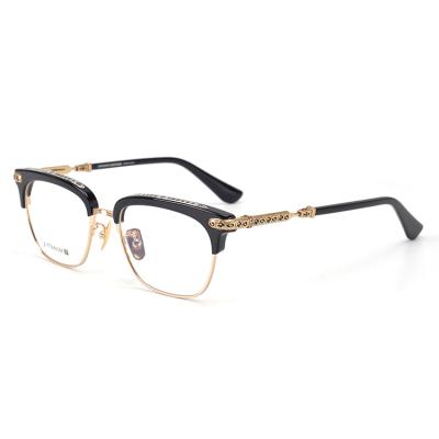 China Factory Supply Best Selling Retro Pure Titanium Frame Eyewear Optical Frame Glasses In Stock for sale