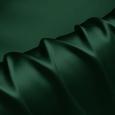 China Dark Green Breathable Silk Nightgowns Fabric 19mm Silk Charmeuse Fabric 114cm Width NO.52 for sale