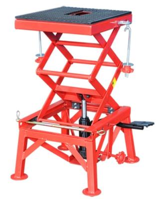 China Car Repair Tools Mini Type Hydraulic Motorcycle Scissor Lift Platform 300 lbs High Quality Motorcycle Lift Table for sale