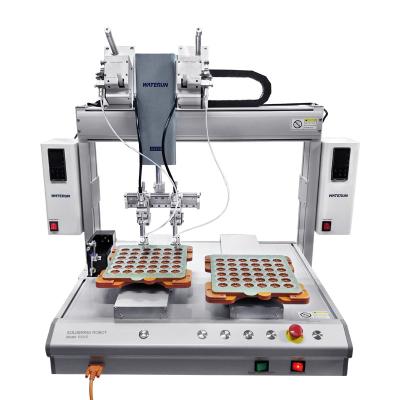 China Practical Auto Soldering Machine , Electronics Desktop Soldering Robot for sale