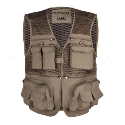 China Safari Vest Cotton And Polyester High Quality Outdoor Work Lightweight Quick Dry Men's Multifunctional Practical Vest Anti-wrinkle for sale